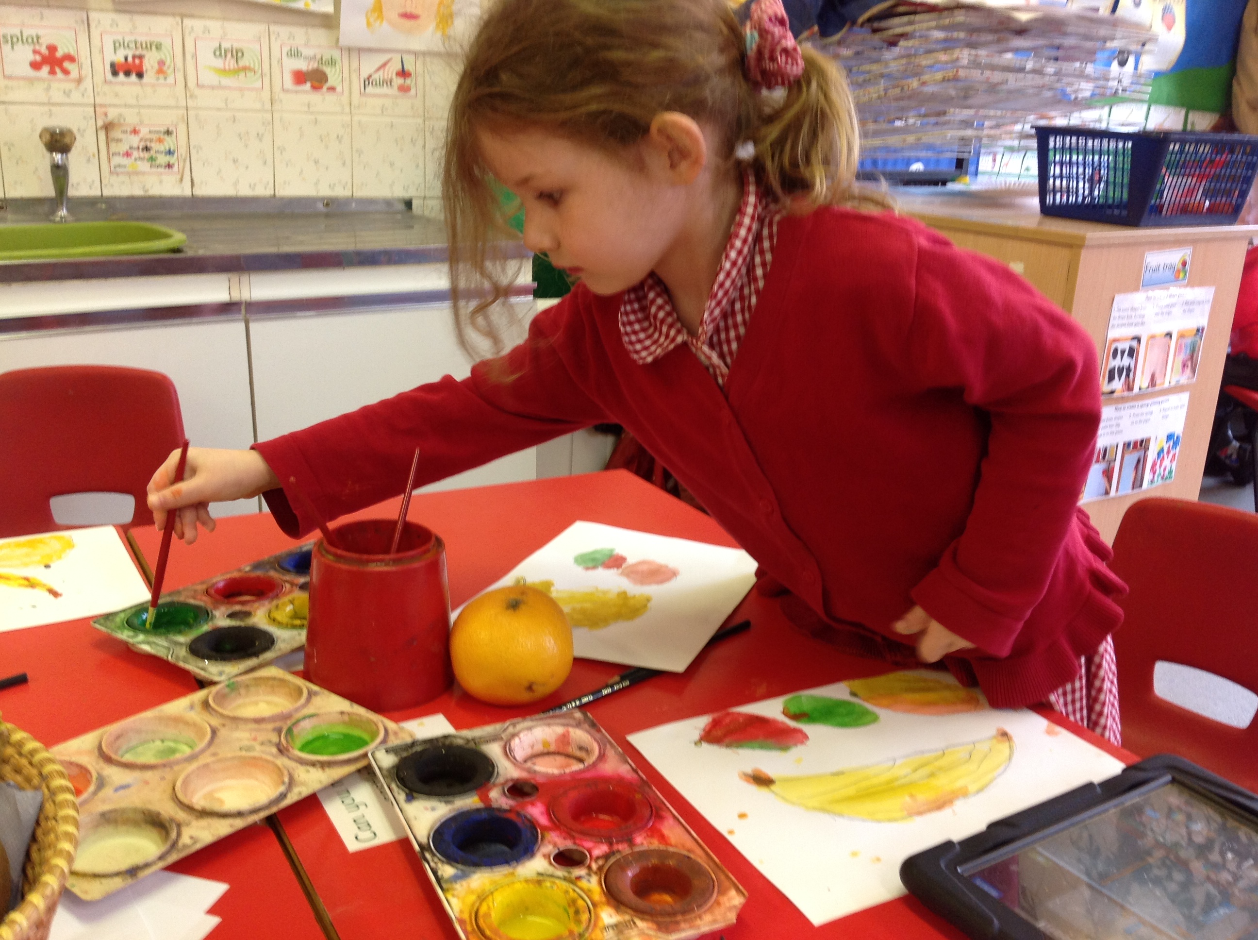 painting fruit